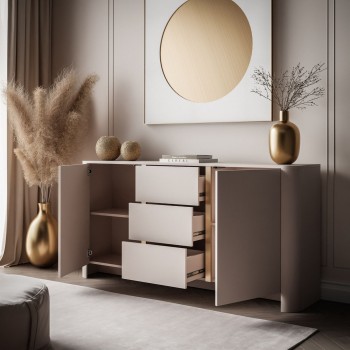 Kommode mit Schubladen DESTINY KSZ-168 Kaschmir