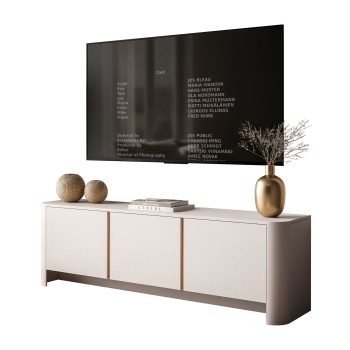 Dreitüriger TV-Schrank DESTINY Kaschmir