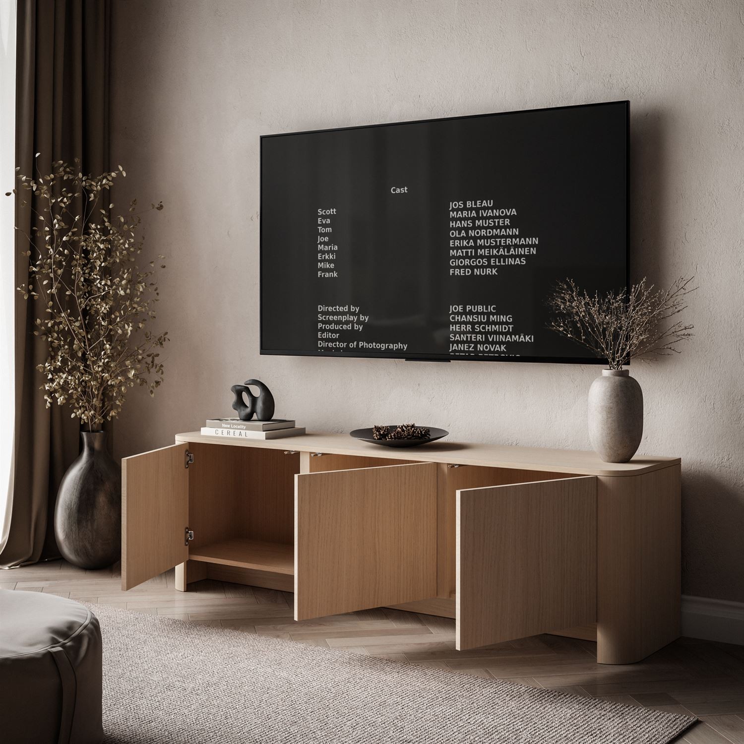 Dreitüriger TV-Schrank DESTINY II