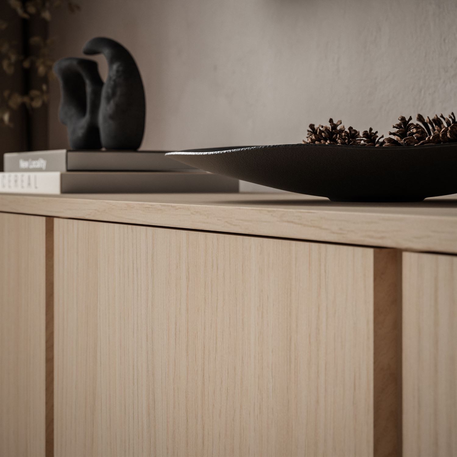 Dreitüriger TV-Schrank DESTINY Eiche Vicenza