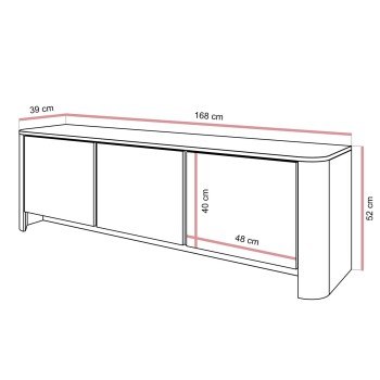 Dreitüriger TV-Schrank DESTINY II