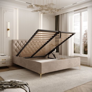 Polsterbett INEZ mit Bettkasten