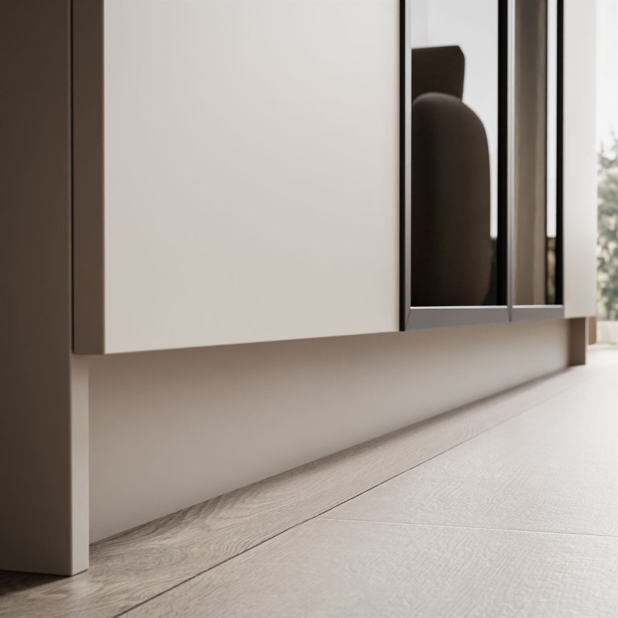 Viertüriger Schrank ATRIUM mit Glasfront