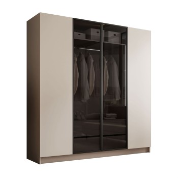 Viertüriger Schrank ATRIUM mit Glasfront