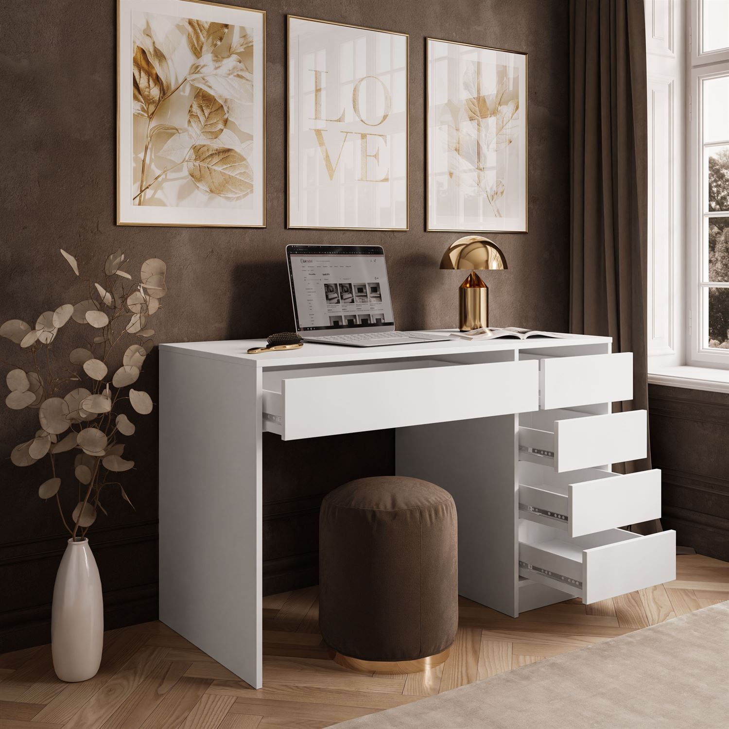 Schreibtisch MADA MAT mit Schubladen