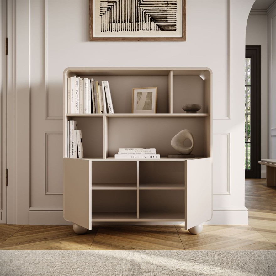 Zweitüriges Regal OLIVIO RG108 Kaschmir