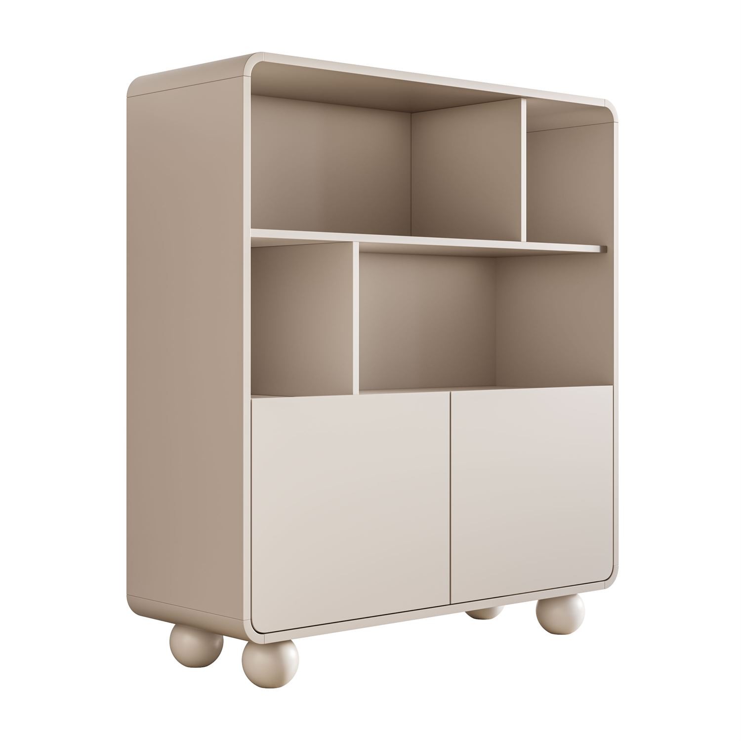 Zweitüriges Regal OLIVIO RG108 Kaschmir