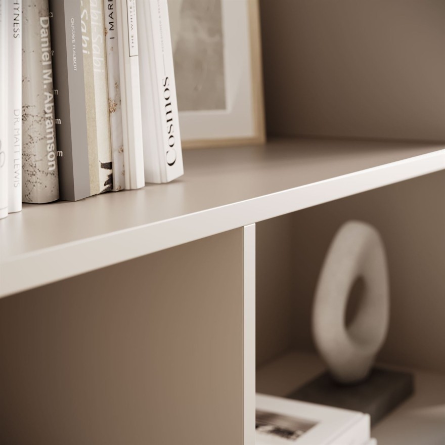 Zweitüriges Regal OLIVIO RG108 Kaschmir