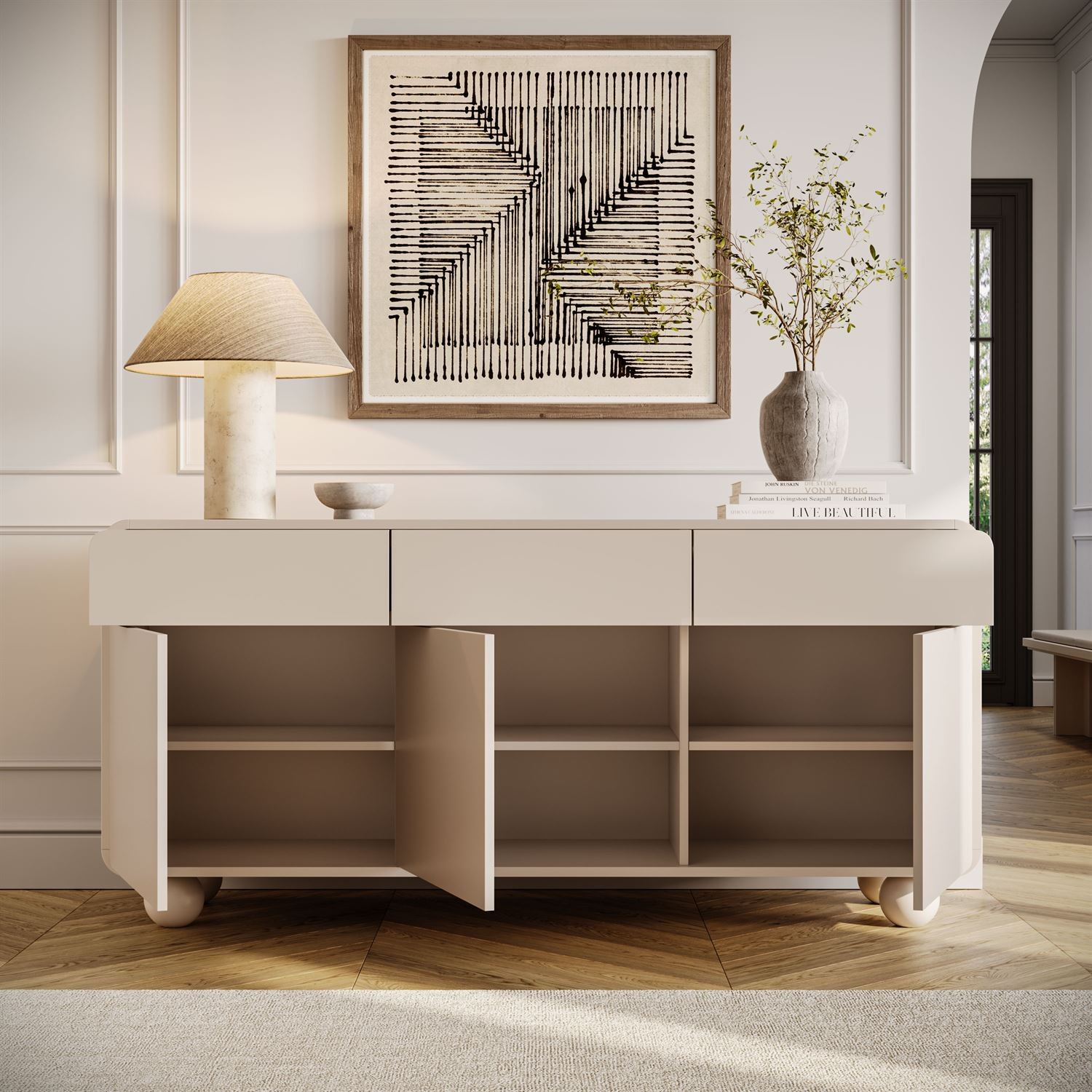 Dreiteilige Kommode OLIVIO KSZ160 mit Schubladen