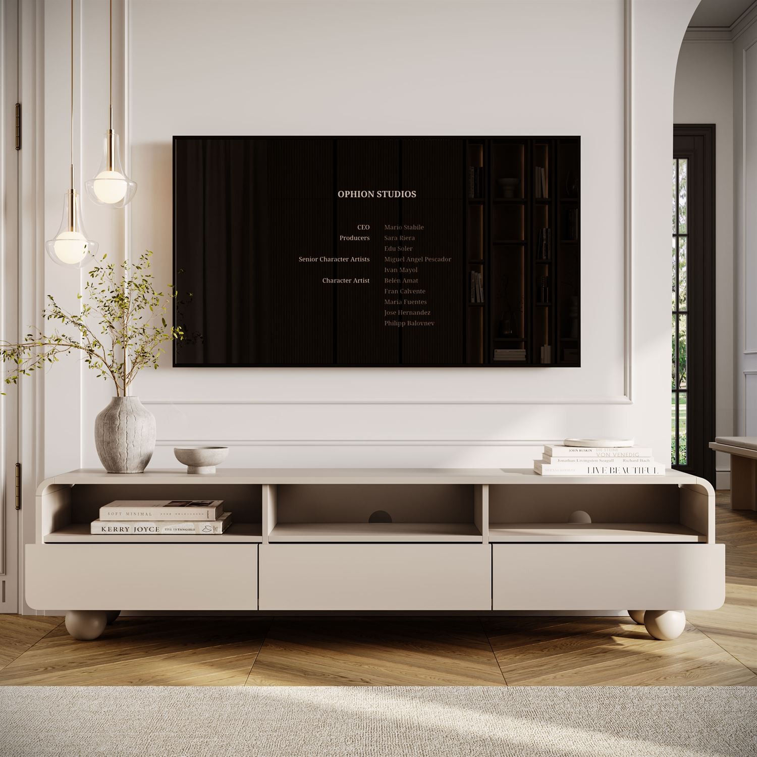 TV-Schrank OLIVIO 180 cm mit Schubladen