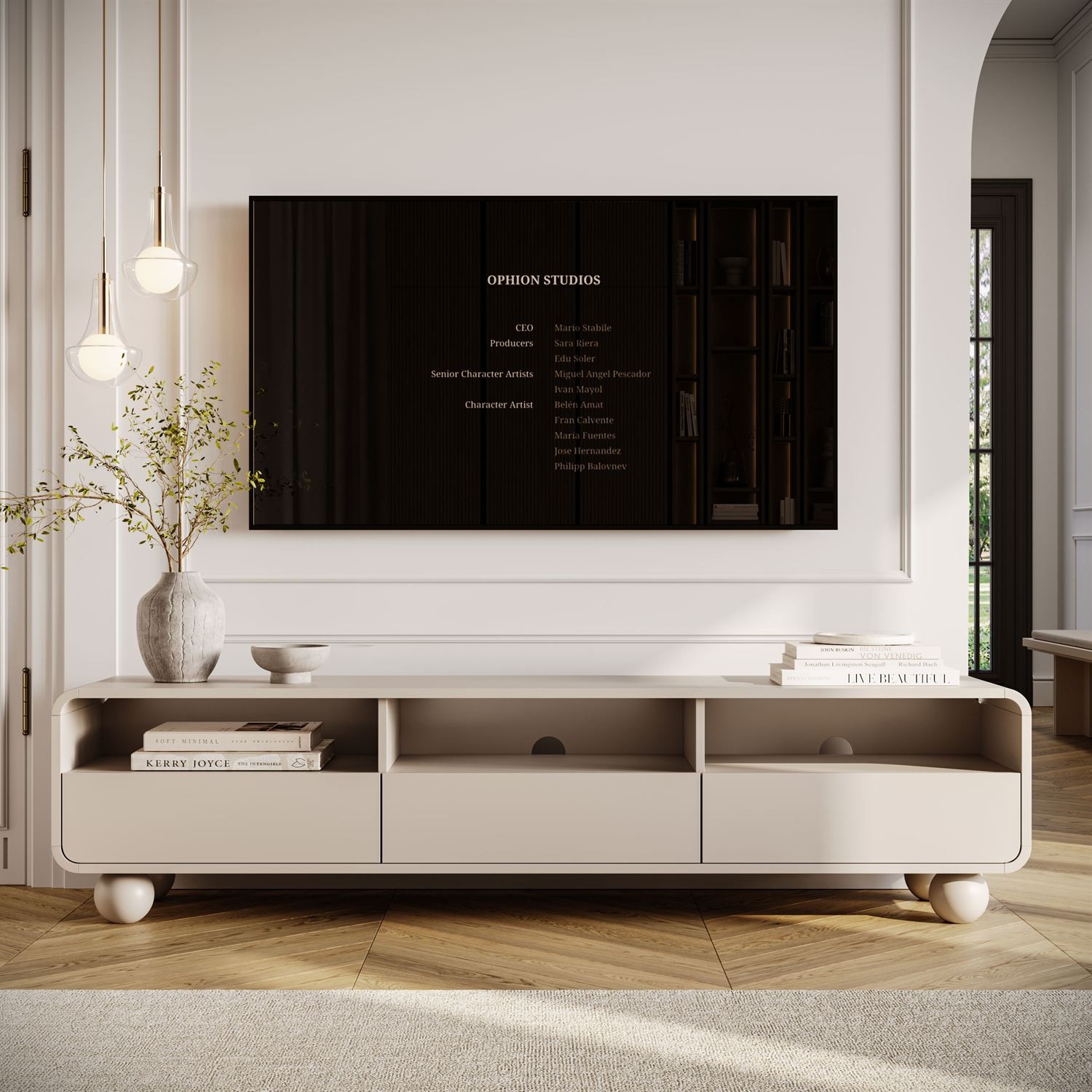 TV-Schrank OLIVIO 180 cm mit Schubladen