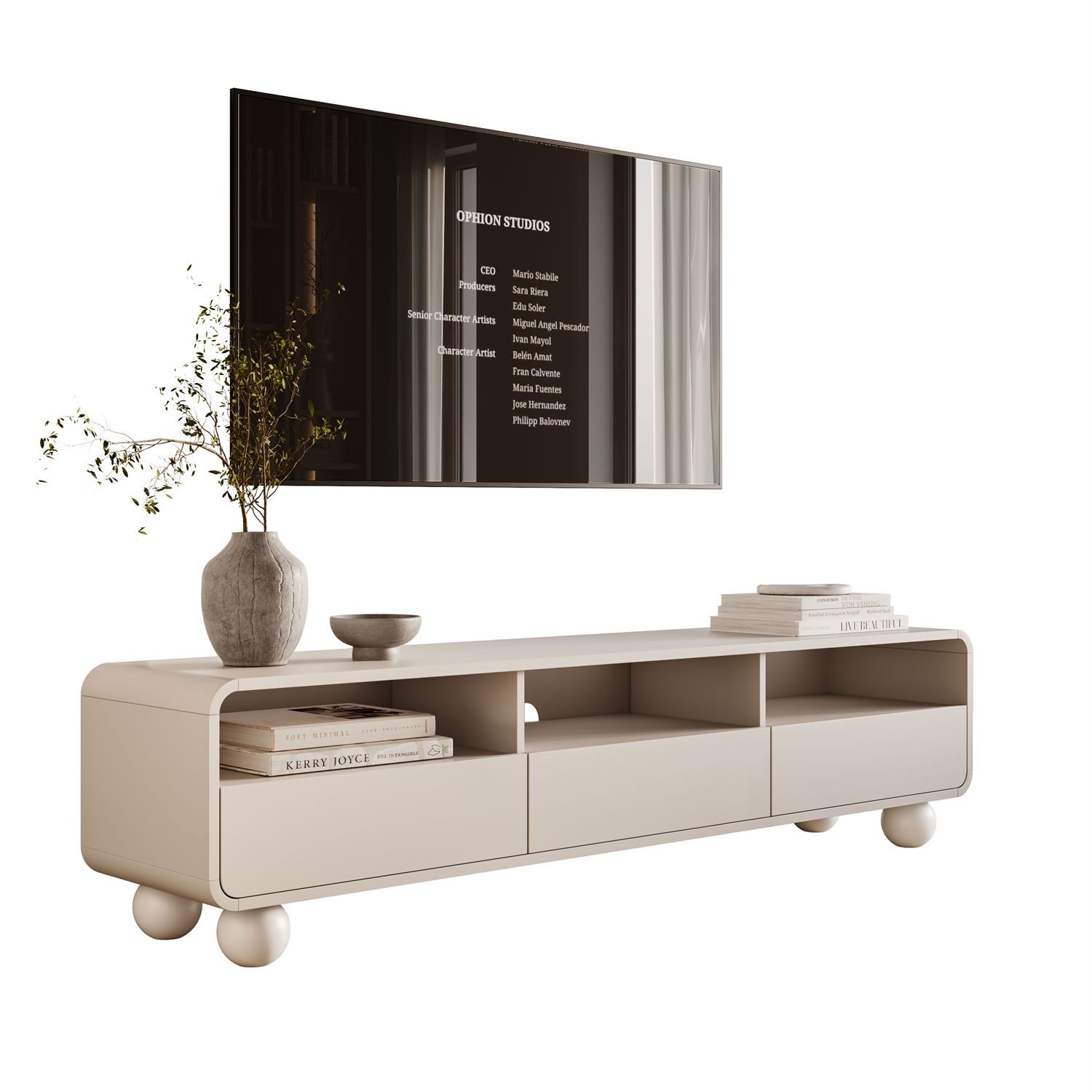 TV-Schrank OLIVIO 180 cm mit Schubladen