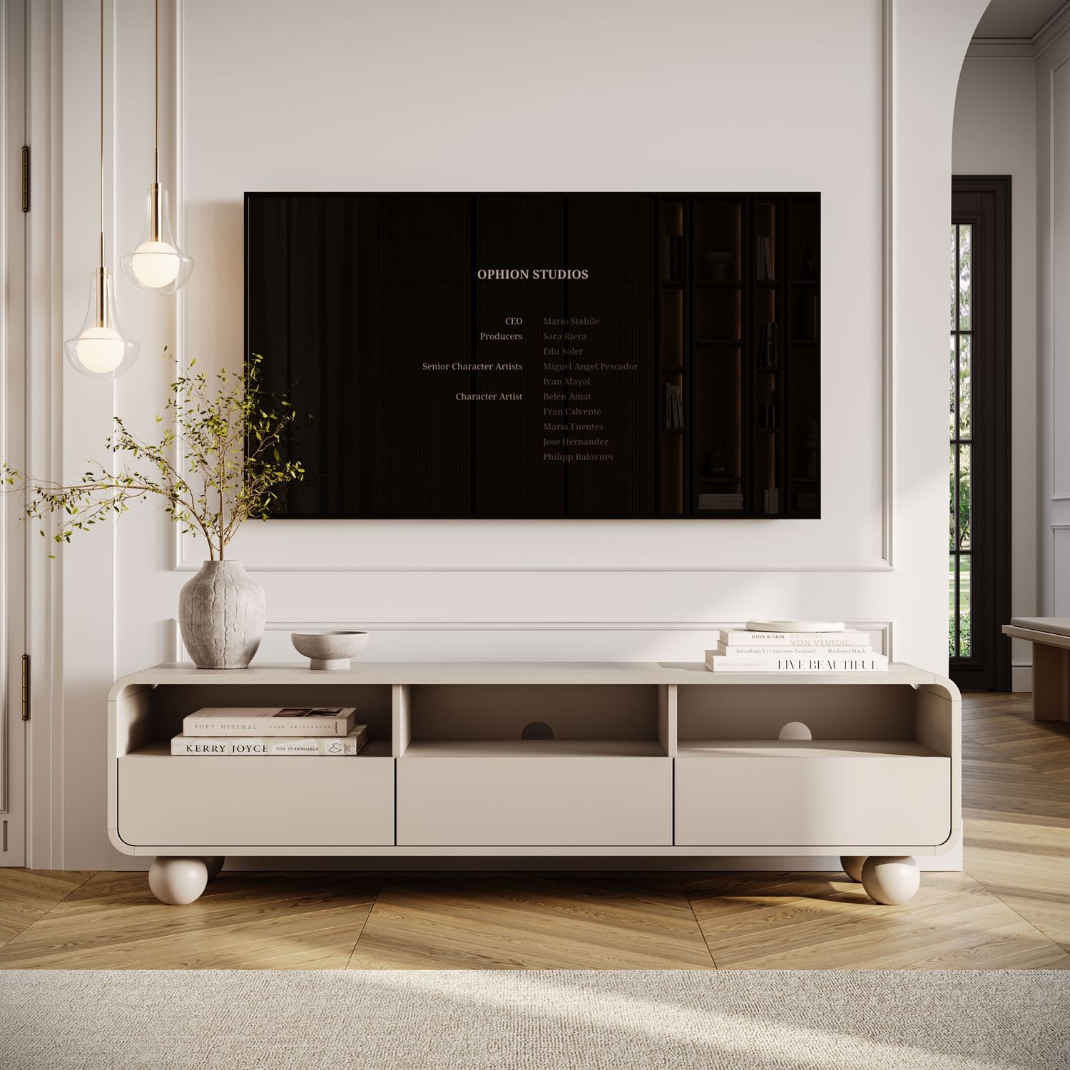 TV-Schrank OLIVIO 160 cm mit Schubladen