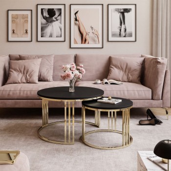 Runder Couchtisch 2in1 LORI...