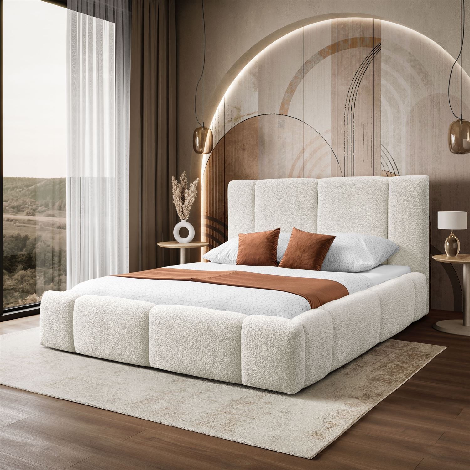 Polsterbett ELENA mit Bettkasten