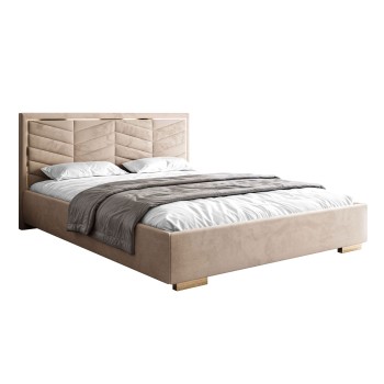 Polsterbett AURORA mit Bettkasten und Metallgestell