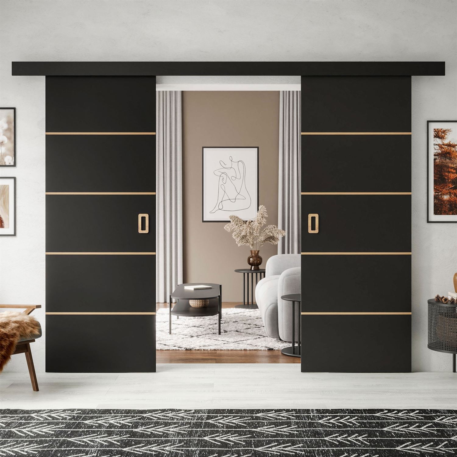 WAYATT PLUS DUO Schiebetür mit Griff