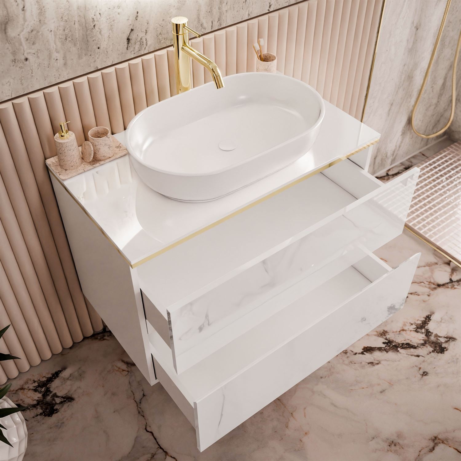 Badezimmerschrank AURORA GOLD