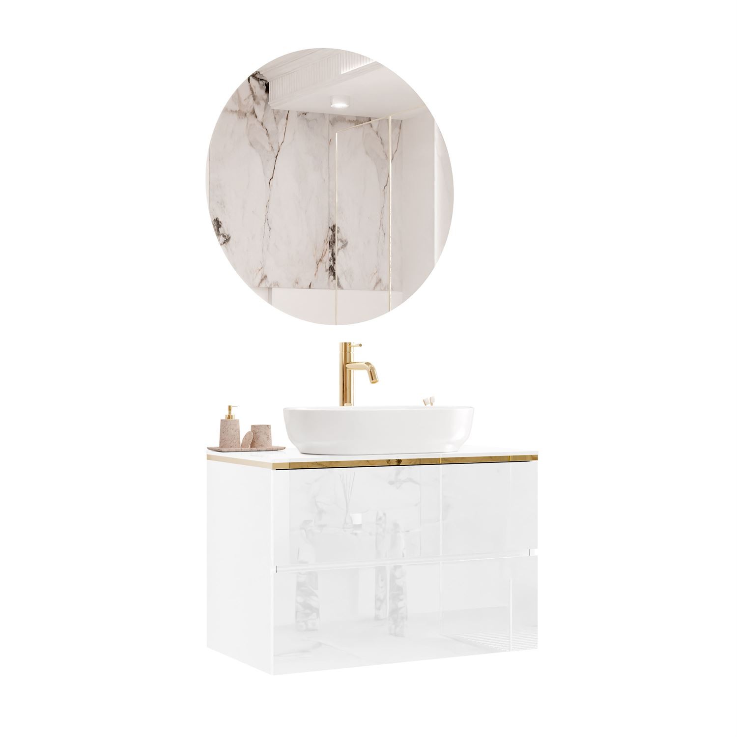 Badezimmerschrank AURORA GOLD