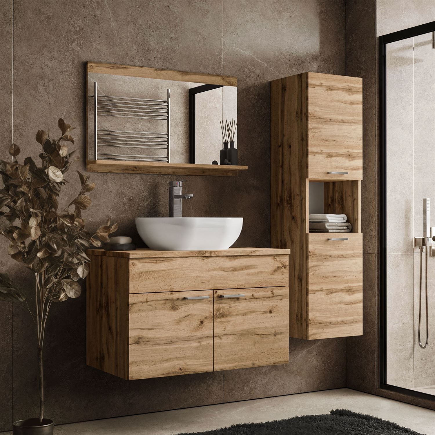 Badezimmerschrank LUMIRE LOFT