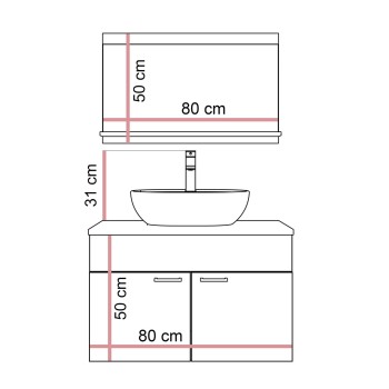 Badezimmerschrank LUMIERE LOFT