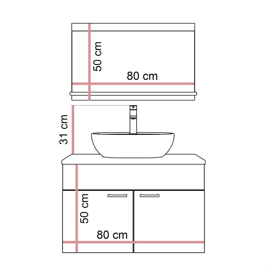 Badezimmerschrank LUMIRE LOFT