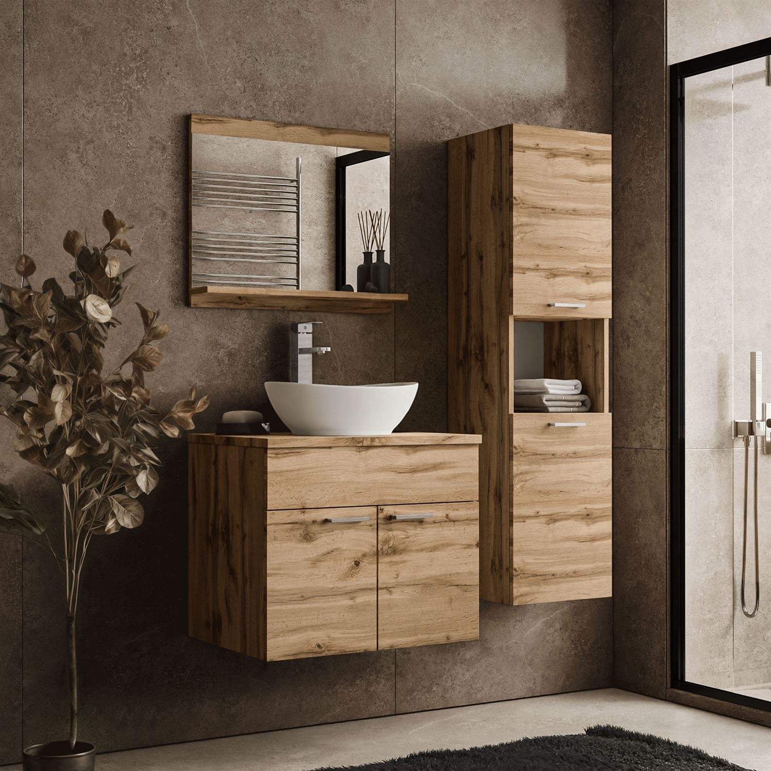 Badezimmerschrank LUMIRE II LOFT