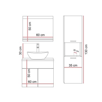 Badezimmerschrank LUMIRE II