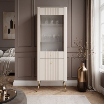 Vitrine ELYSIA KASCHMIR mit LED-Beleuchtung