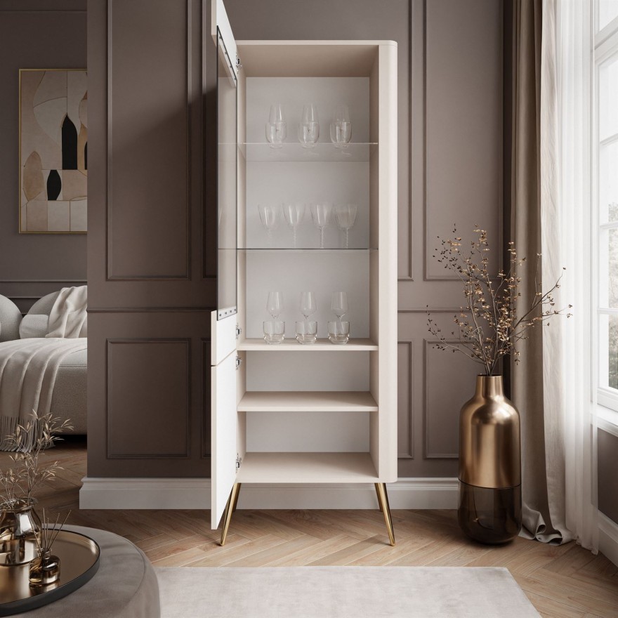 Vitrine ELYSIA KASCHMIR mit LED-Beleuchtung