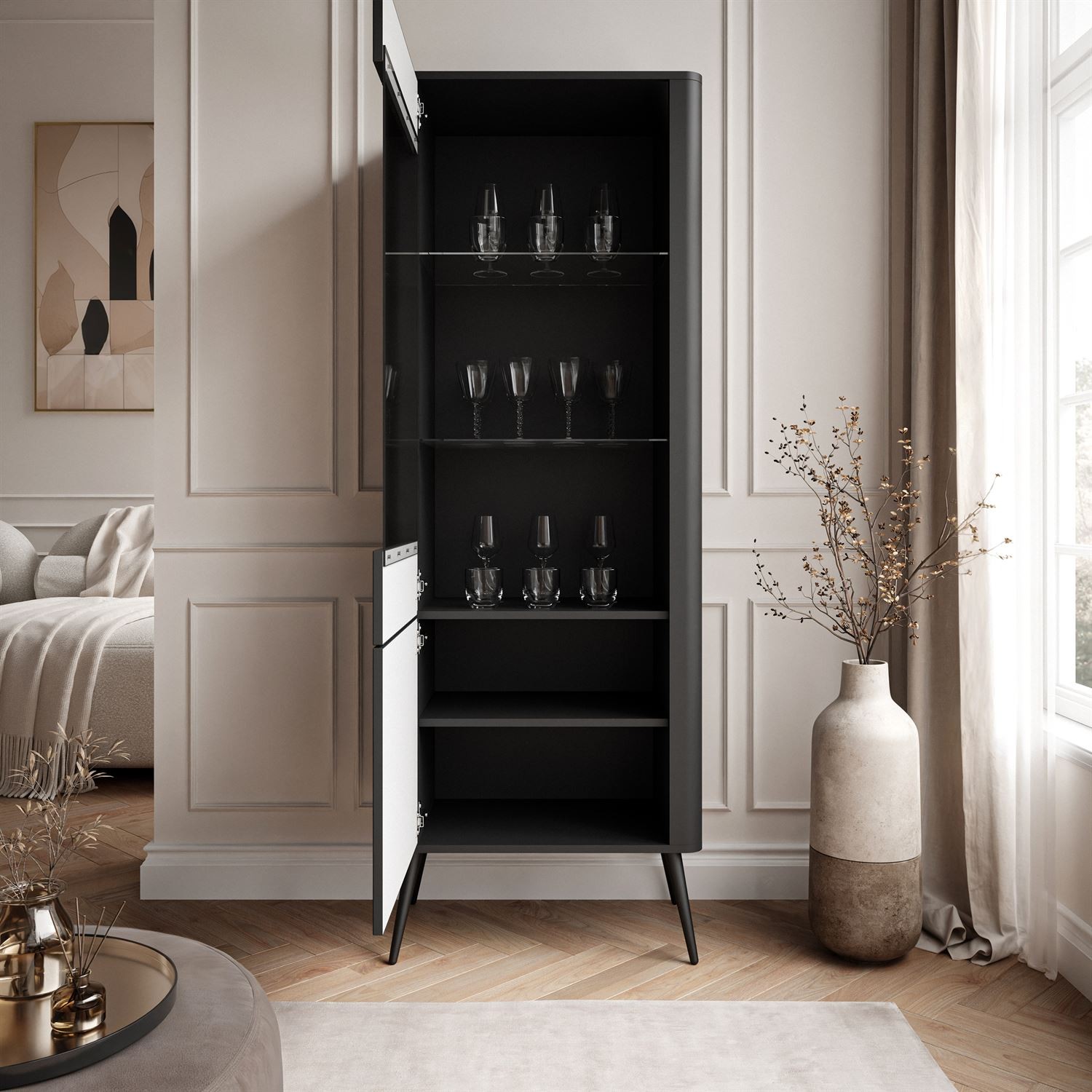 Vitrine ELYSIA mit LED-Beleuchtung