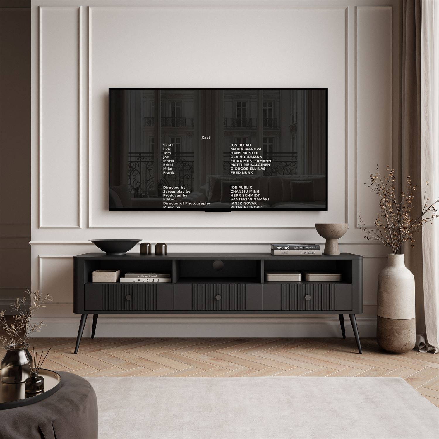 TV-Lowboard ELYSIA mit Schubladen