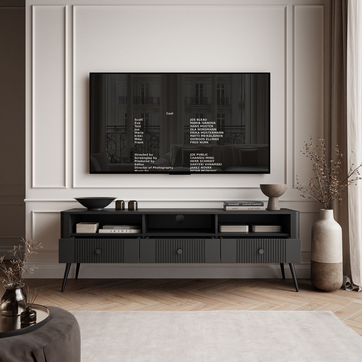 TV-Lowboard ELYSIA mit Schubladen