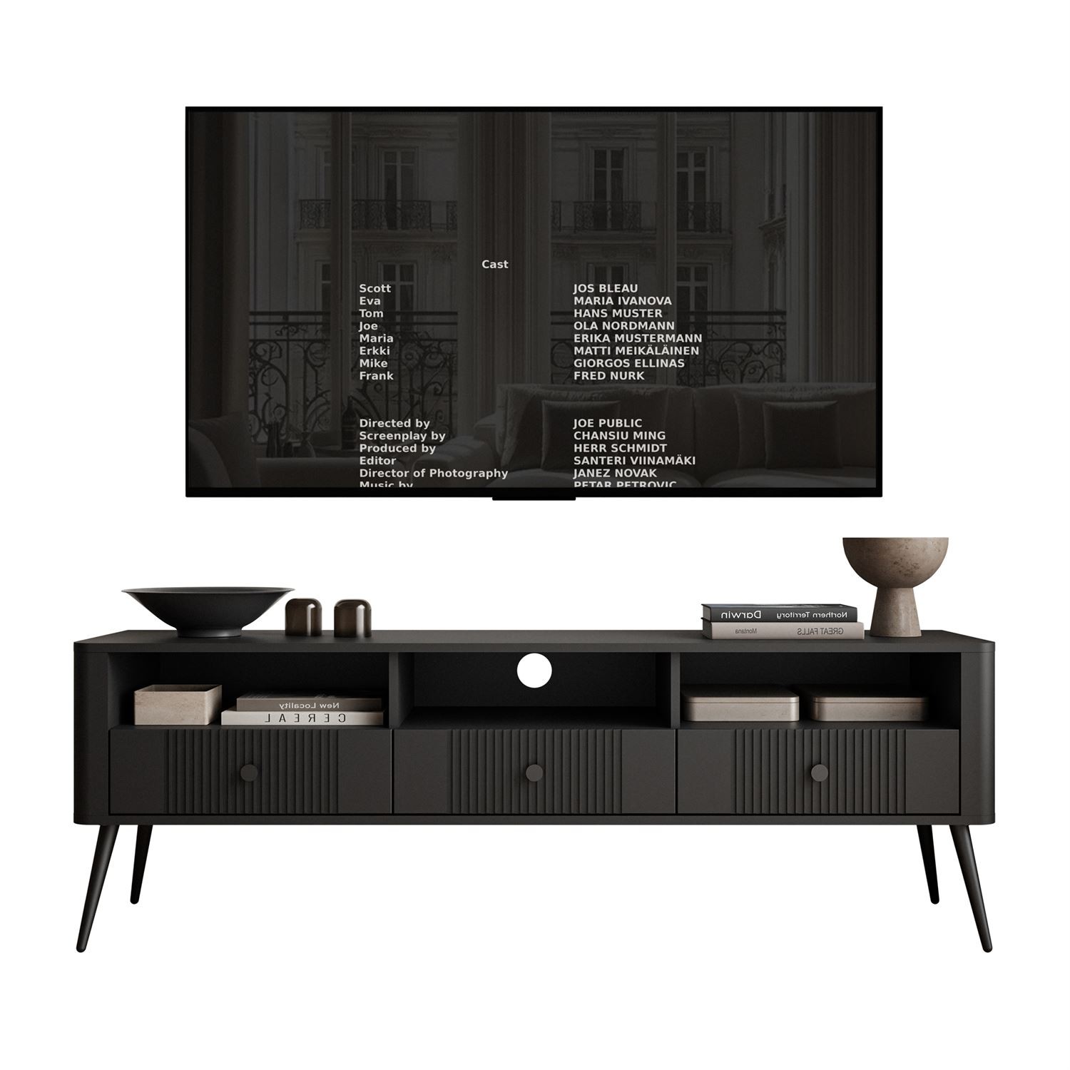 TV-Lowboard ELYSIA mit Schubladen