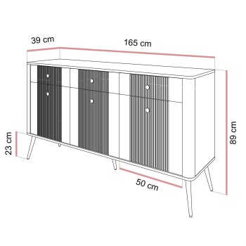 Kommode ELYSIA 3D3S mit Schubladen