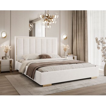 Polsterbett AURELIA mit Bettkasten und Metallgestell