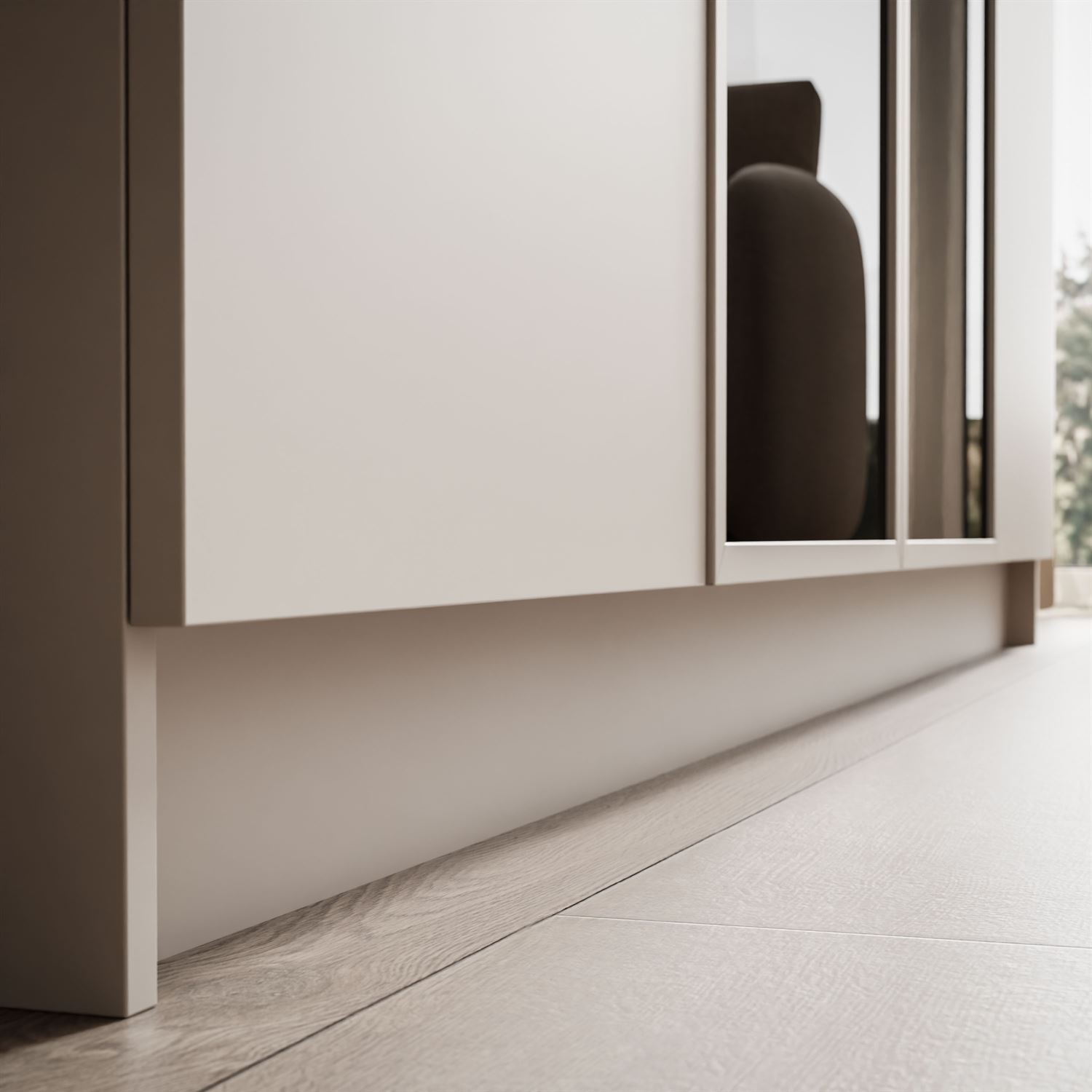 Viertüriger Schrank ATRIUM II mit Glasfront