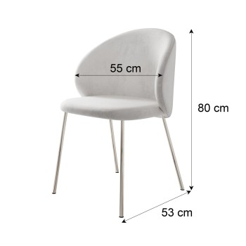 Esszimmer-Set BELLE mit vier Stühlen