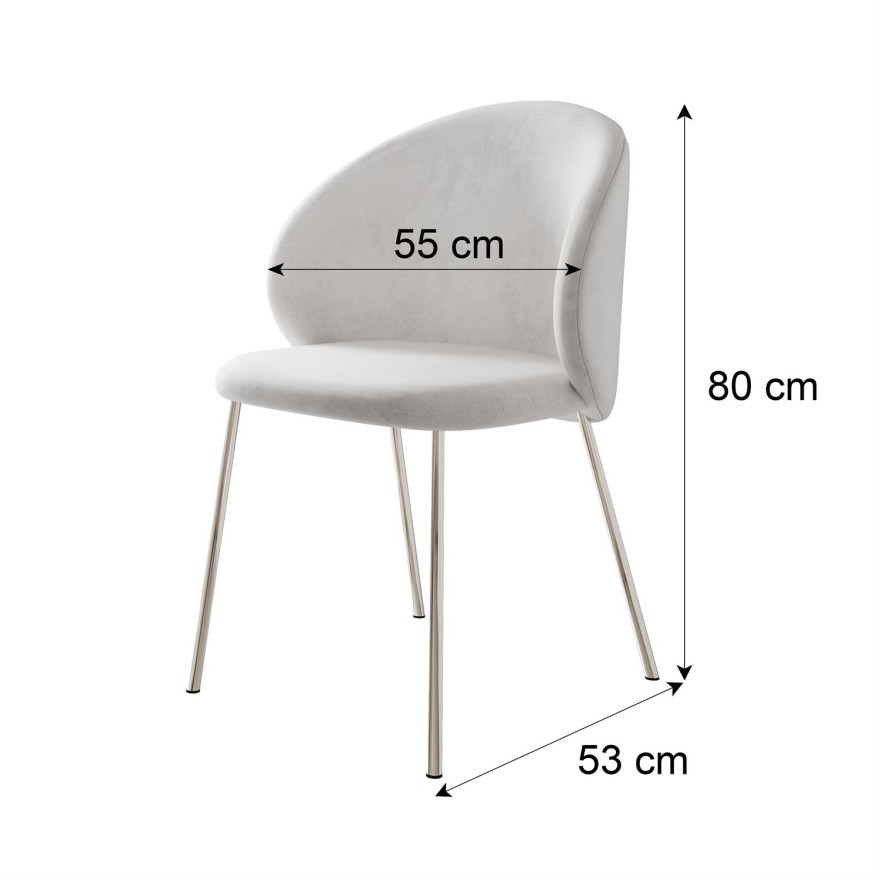 Esszimmer-Set BELLE mit vier Stühlen