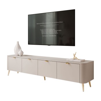 TV-Schrank CELESTE 200 cm mit Beleuchtung an den Füßen