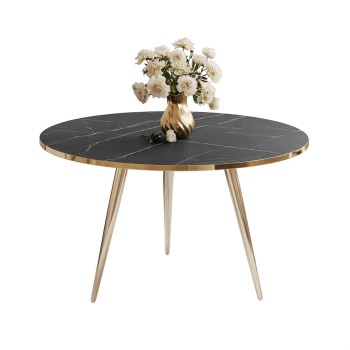 Runder Couchtisch SOLEIL GOLD MARMOR