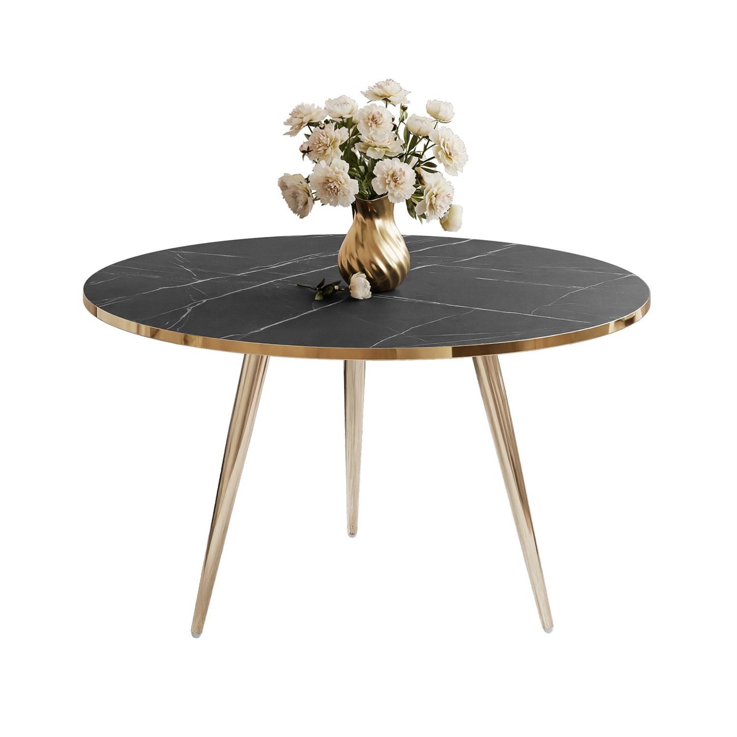 Runder Couchtisch SOLEIL GOLD MARMOR