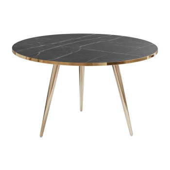 Runder Couchtisch SOLEIL GOLD MARMOR