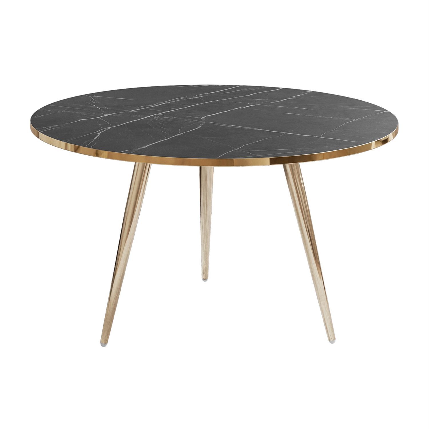 Runder Couchtisch SOLEIL GOLD MARMOR