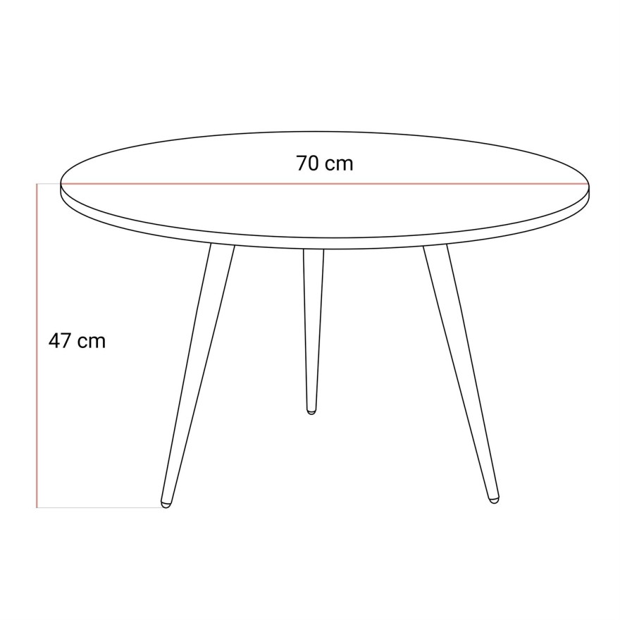 Runder Couchtisch SOLEIL GOLD MARMOR