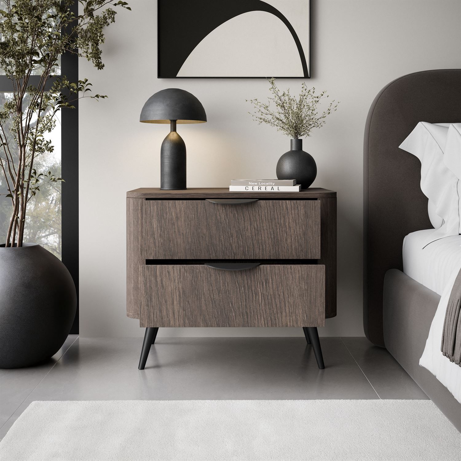 Nachttisch TWILIGHT mit Schubladen