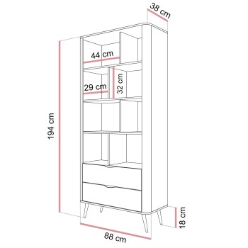 Regal TWILIGHT mit Schubladen