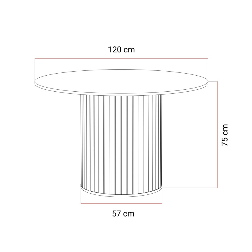 Esszimmer-Set ELODIE mit vier Stühlen