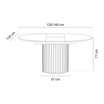 Esstisch ELODIE  mit vier Stühlen