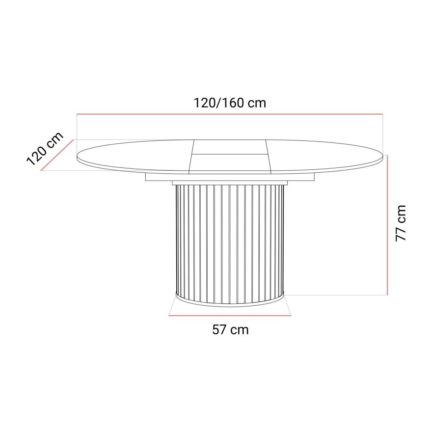 Esstisch ELODIE  mit vier Stühlen